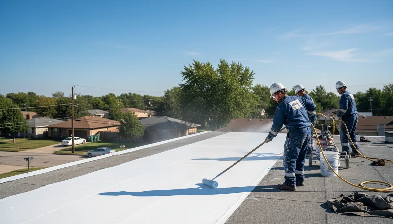 Commercial roof coating in Collierville, TN near me